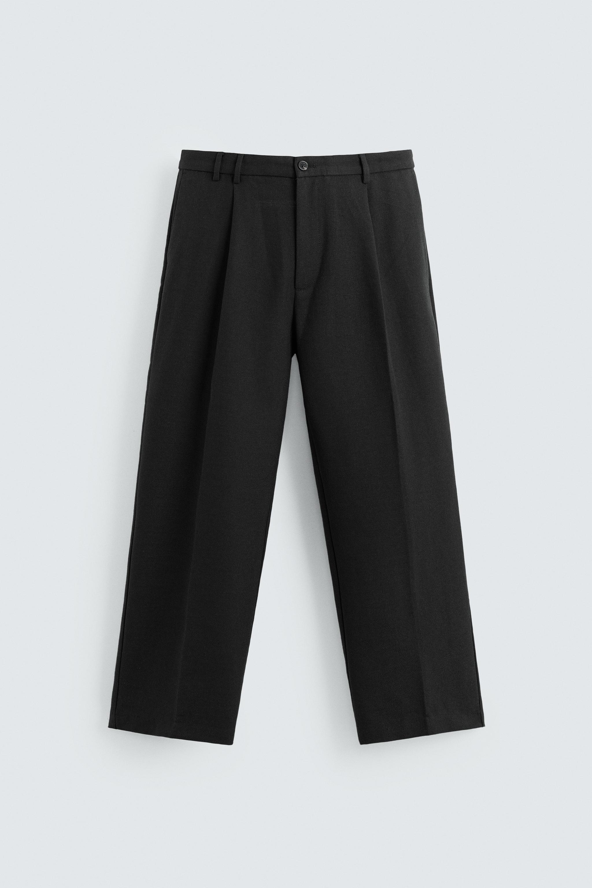 PLEATED RELAXED FIT PANTS